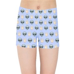 Alien Pattern Kids Sports Shorts