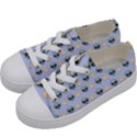 Alien Pattern Kids  Low Top Canvas Sneakers View2