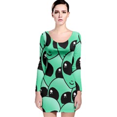 Alien Long Sleeve Velvet Bodycon Dress by Sapixe