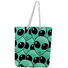 Alien Full Print Rope Handle Tote (large)