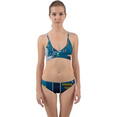 Amphisbaena Two Platform Dtn Node Vector File Wrap Around Bikini Set