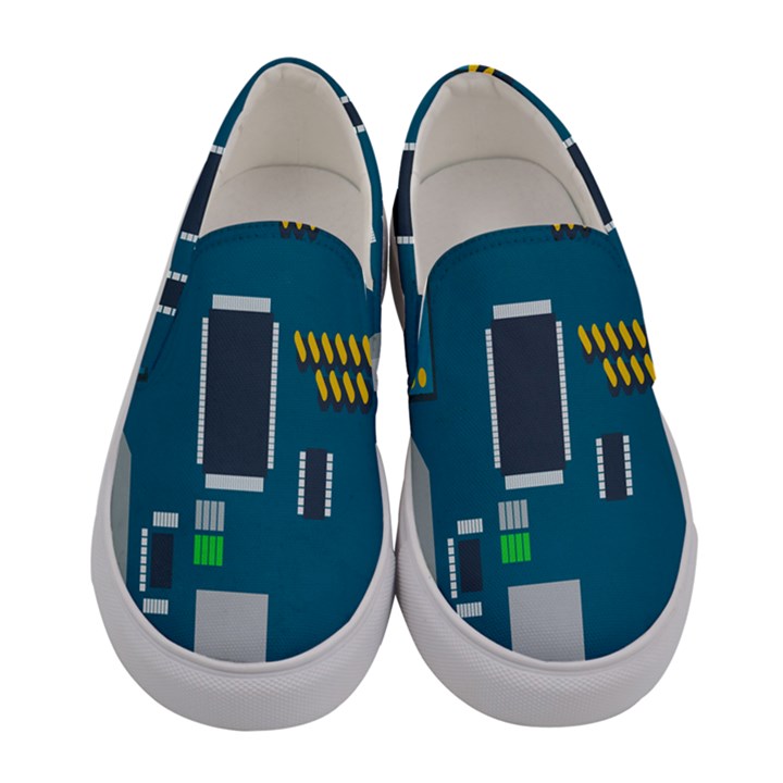 Amphisbaena Two Platform Dtn Node Vector File Women s Canvas Slip Ons