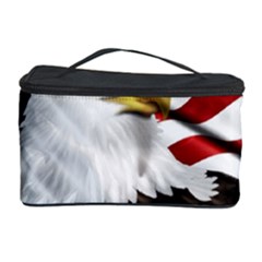 American Eagle Flag Sticker Symbol Of The Americans Cosmetic Storage Case by Sapixe