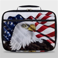 American Eagle Flag Sticker Symbol Of The Americans Full Print Lunch Bag