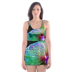 Alien Orchids Floral Art Photograph Skater Dress Swimsuit by Sapixe