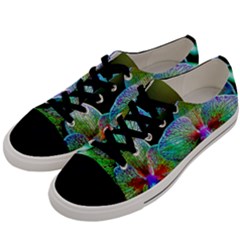 Alien Orchids Floral Art Photograph Men s Low Top Canvas Sneakers by Sapixe