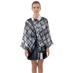 Architecture Roof Structure Modern Long Sleeve Kimono Robe