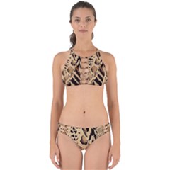 Animal Fabric Patterns Perfectly Cut Out Bikini Set