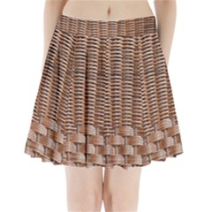 Armchair Folder Canework Braiding Pleated Mini Skirt by Sapixe