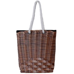 Armchair Folder Canework Braiding Full Print Rope Handle Tote (small)