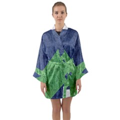 Arrow Texture Background Pattern Long Sleeve Kimono Robe by Sapixe