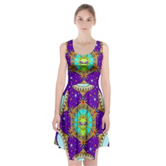 Alien Mandala Racerback Midi Dress by Sapixe