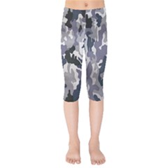 Army Camo Pattern Kids  Capri Leggings  by Sapixe