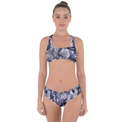 Army Camo Pattern Criss Cross Bikini Set