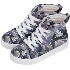 Army Camo Pattern Kid s Hi-top Skate Sneakers by Sapixe