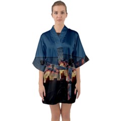 Art Sunset Anime Afternoon Quarter Sleeve Kimono Robe by Sapixe