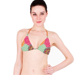 Art Abstract Pattern Bikini Top by Sapixe