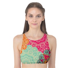 Art Abstract Pattern Tank Bikini Top by Sapixe