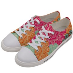 Art Abstract Pattern Women s Low Top Canvas Sneakers