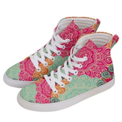 Art Abstract Pattern Women s Hi-top Skate Sneakers