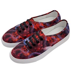 Art Space Abstract Red Line Women s Classic Low Top Sneakers