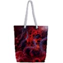 Art Space Abstract Red Line Full Print Rope Handle Tote (Small) View2