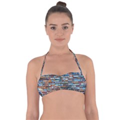 Colorful-21 Halter Bandeau Bikini Top