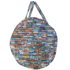 Colorful-21 Giant Round Zipper Tote by ArtworkByPatrick