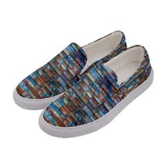 Colorful-21 Women s Canvas Slip Ons