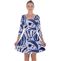 Art And Light Dorothy Quarter Sleeve Skater Dress