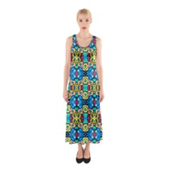 Colorful-22 Sleeveless Maxi Dress