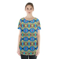 Colorful-22 Skirt Hem Sports Top by ArtworkByPatrick