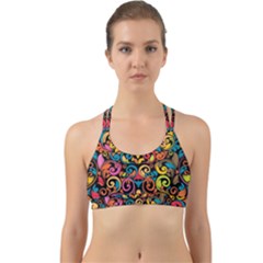 Art Traditional Pattern Back Web Sports Bra