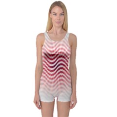 Art Abstract Art Abstract One Piece Boyleg Swimsuit