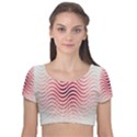 Art Abstract Art Abstract Velvet Short Sleeve Crop Top  View1