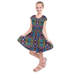 Colorful-23 1 Kids  Short Sleeve Dress by ArtworkByPatrick