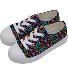 Colorful-23 1 Kids  Low Top Canvas Sneakers