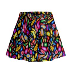 Artwork By Patrick-colorful-24 Mini Flare Skirt by ArtworkByPatrick