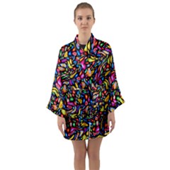 Artwork By Patrick-colorful-24 Long Sleeve Kimono Robe by ArtworkByPatrick