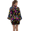 ARTWORK BY PATRICK-COLORFUL-24 Long Sleeve Kimono Robe View2