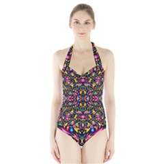  Artwork By Patrick-colorful-24 1 Halter Swimsuit by ArtworkByPatrick