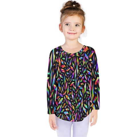 Colorful-25 Kids  Long Sleeve Tee by ArtworkByPatrick