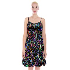 Colorful-25 Spaghetti Strap Velvet Dress