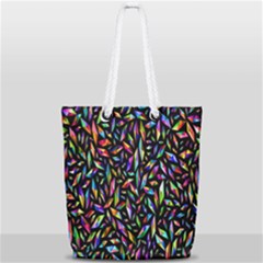 Colorful-25 Full Print Rope Handle Tote (small) by ArtworkByPatrick