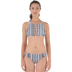 Barcode Pattern Perfectly Cut Out Bikini Set by Sapixe