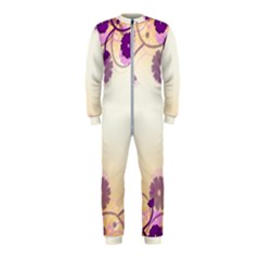 Background Floral Background Onepiece Jumpsuit (kids) by Sapixe