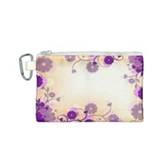 Background Floral Background Canvas Cosmetic Bag (small)