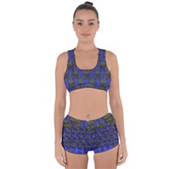 Basket Weave Racerback Boyleg Bikini Set by Sapixe