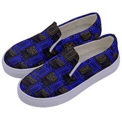 Basket Weave Kids  Canvas Slip Ons by Sapixe