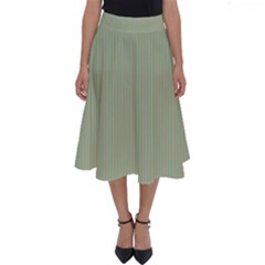 Background Pattern Green Perfect Length Midi Skirt